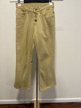Lee Riveted Button Fly Jeans Union Made in The USA Womens 1 Medium 28X28 Flare